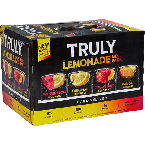 truly lemonade mix pack 355 ml - 12 cans edmonton liquor delivery