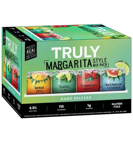truly margarita style mix pack 355 ml - 12 cans edmonton liquor delivery