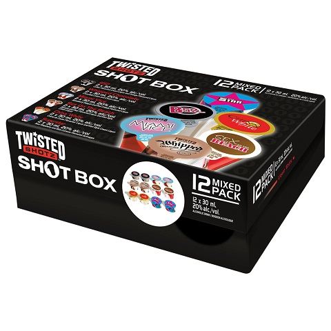 twisted shotz box 30 ml - 12 pack edmonton liquor delivery