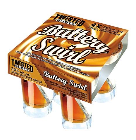 twisted shotz buttery swirl 30 ml 4 pack edmonton liquor delivery