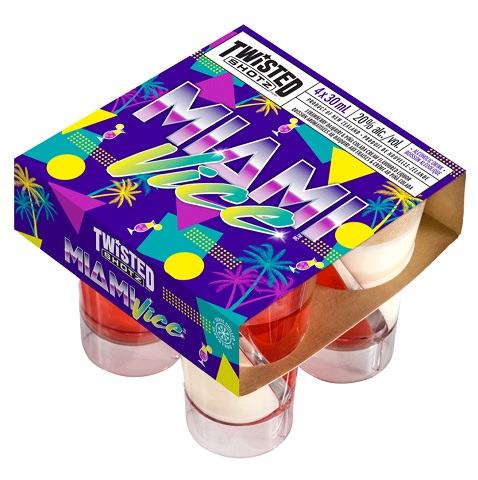 twisted shotz miami vice 30 ml 4 pack edmonton liquor delivery