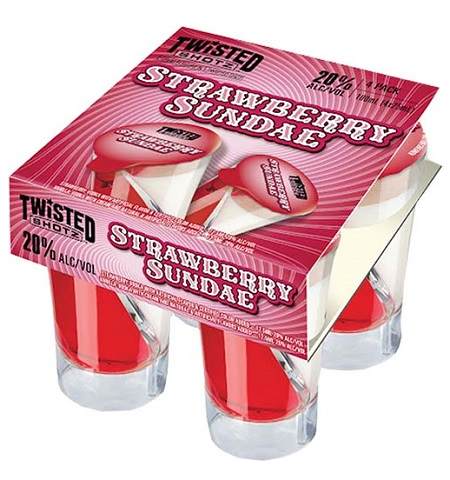 twisted shotz strawberry sundae 30 ml 4 pack edmonton liquor delivery