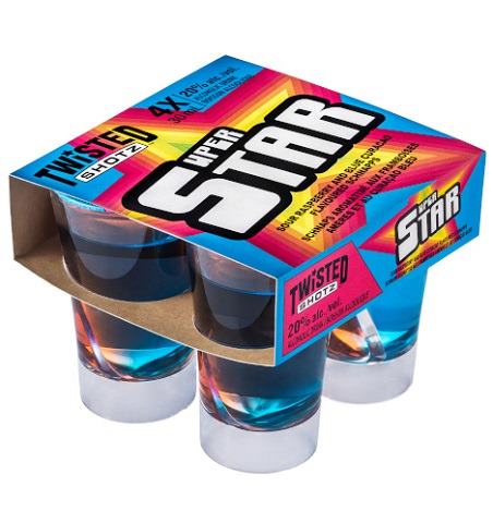 twisted shotz superstar 30 ml 4 pack edmonton liquor delivery