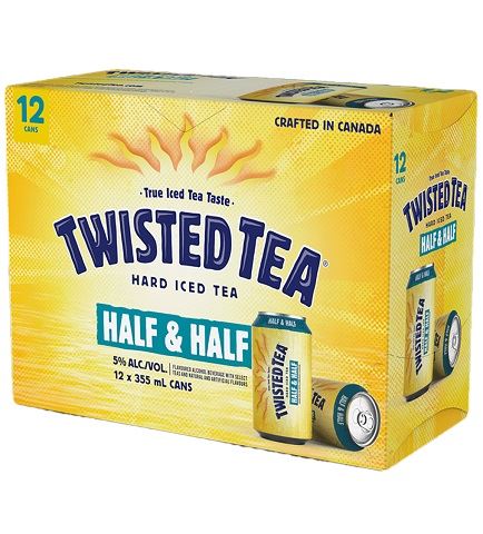 twisted tea half and half 355 ml - 12 cans edmonton liquor delivery