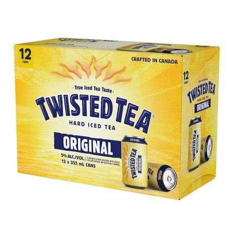 twisted tea original 355 ml - 12 cans edmonton liquor delivery