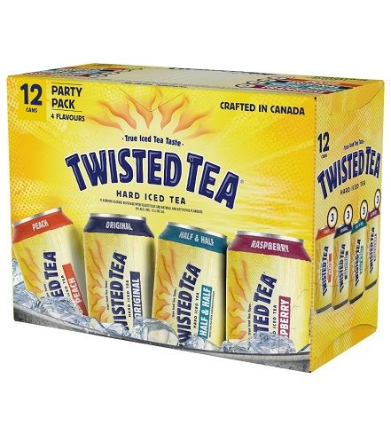 twisted tea party pack 355 ml - 12 cans edmonton liquor delivery