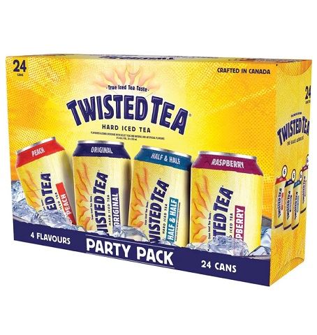 twisted tea party pack 355 ml - 24 cans edmonton liquor delivery