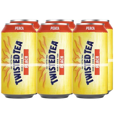 twisted tea peach 355 ml - 6 cans edmonton liquor delivery