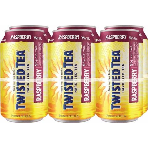 twisted tea raspberry 355 ml - 6 cans edmonton liquor delivery