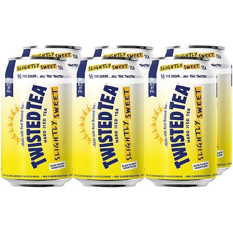 twisted tea slightly sweet 355 ml - 6 cans edmonton liquor delivery
