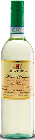villa teresa organic pinot grigio 750 ml single bottle edmonton liquor delivery