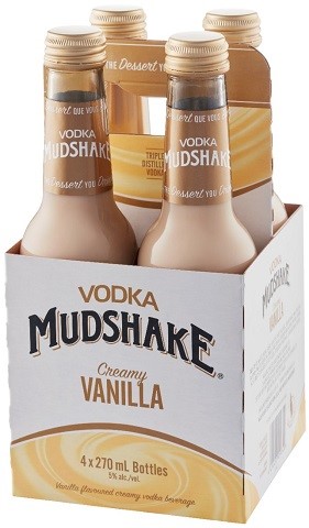 vodka mudshake creamy vanilla 270 ml - 4 bottles edmonton liquor delivery