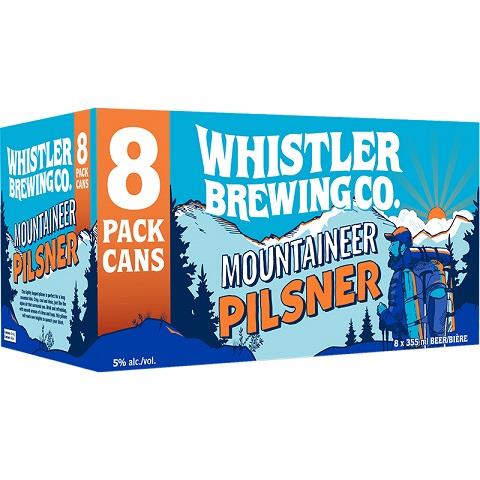 whistler mountaineer pilsner 355 ml - 8 cans edmonton liquor delivery
