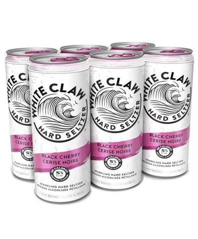 white claw black cherry 355 ml - 6 cans edmonton liquor delivery