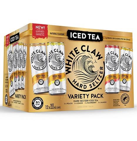 white claw iced tea variety pack 355 ml - 12 cans edmonton liquor delivery
