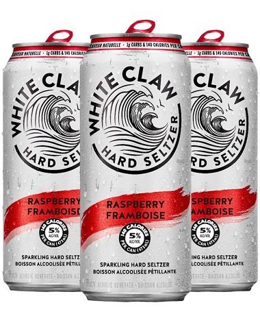 white claw raspberry 473 ml - 4 cans edmonton liquor delivery