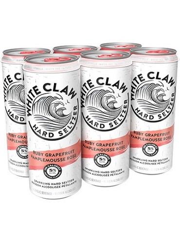 white claw ruby grapefruit 355 ml - 6 cans edmonton liquor delivery