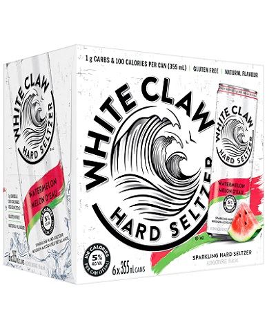 white claw watermelon 355 ml - 6 cans edmonton liquor delivery
