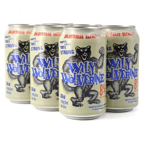 wily wolverine strong lager 355 ml - 6 cans edmonton liquor delivery